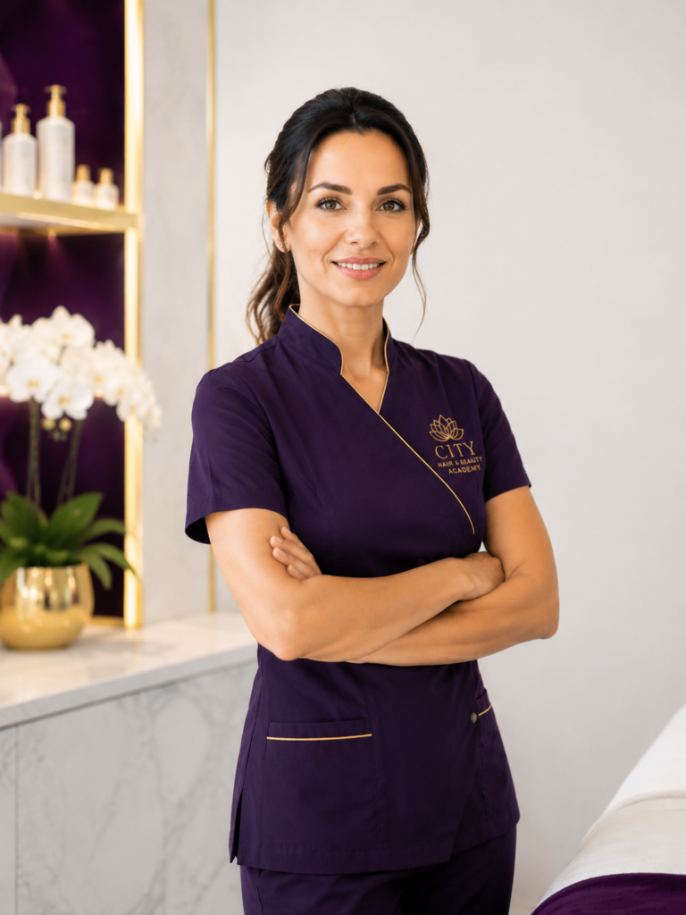 Home 6 Qualified beauty professional after completing aesthetics training in London