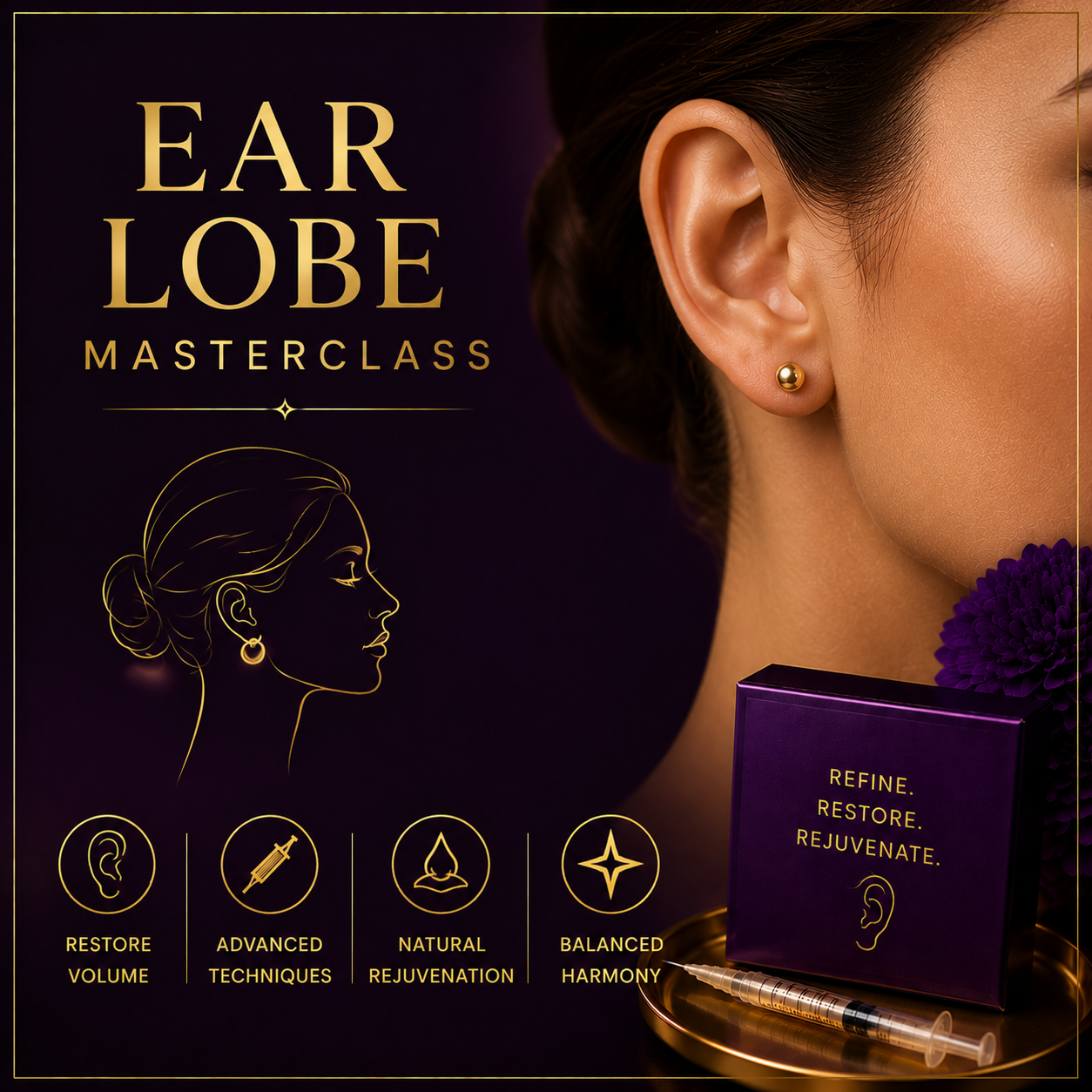 Ear lobe filler masterclass training course