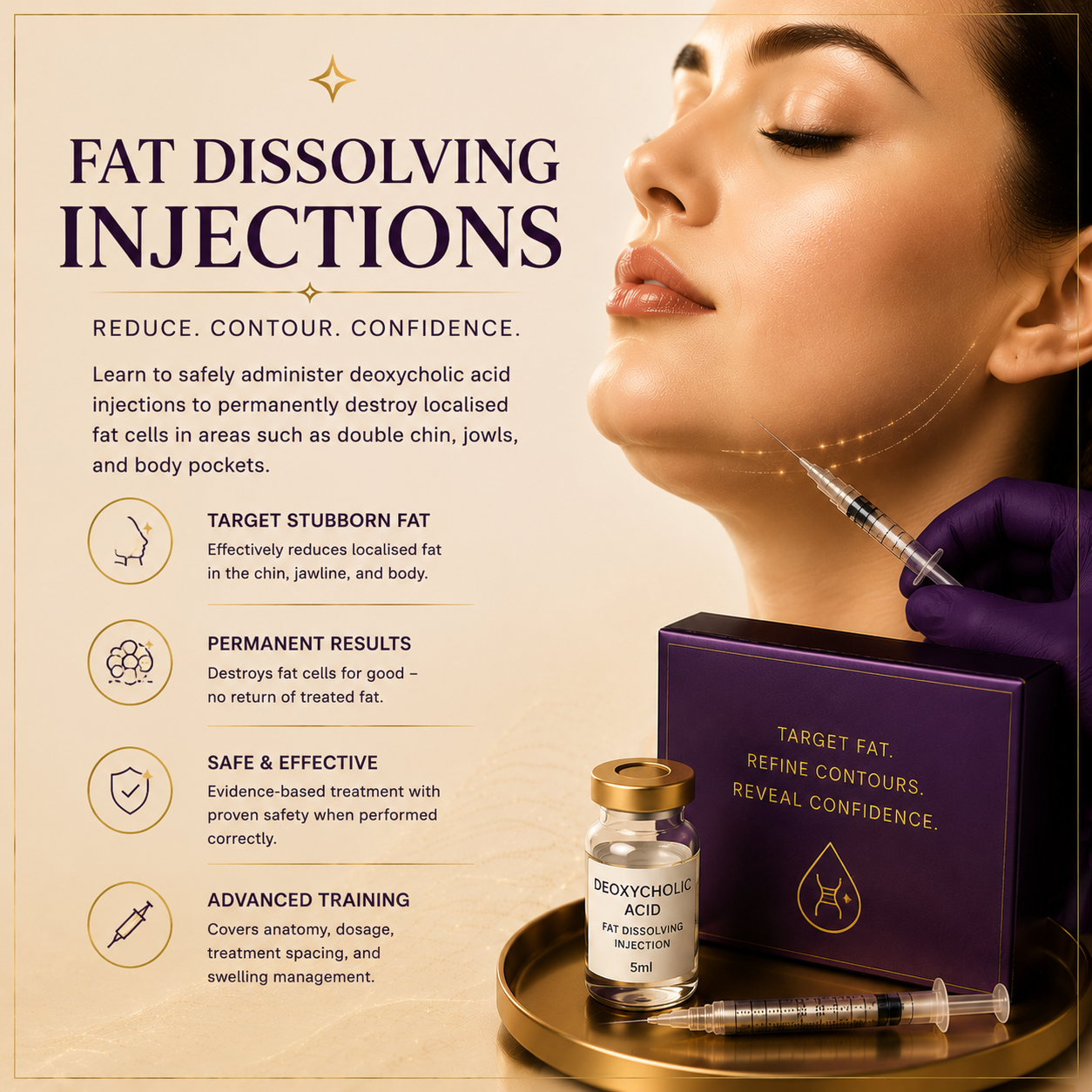 Fat dissolving injections training course
