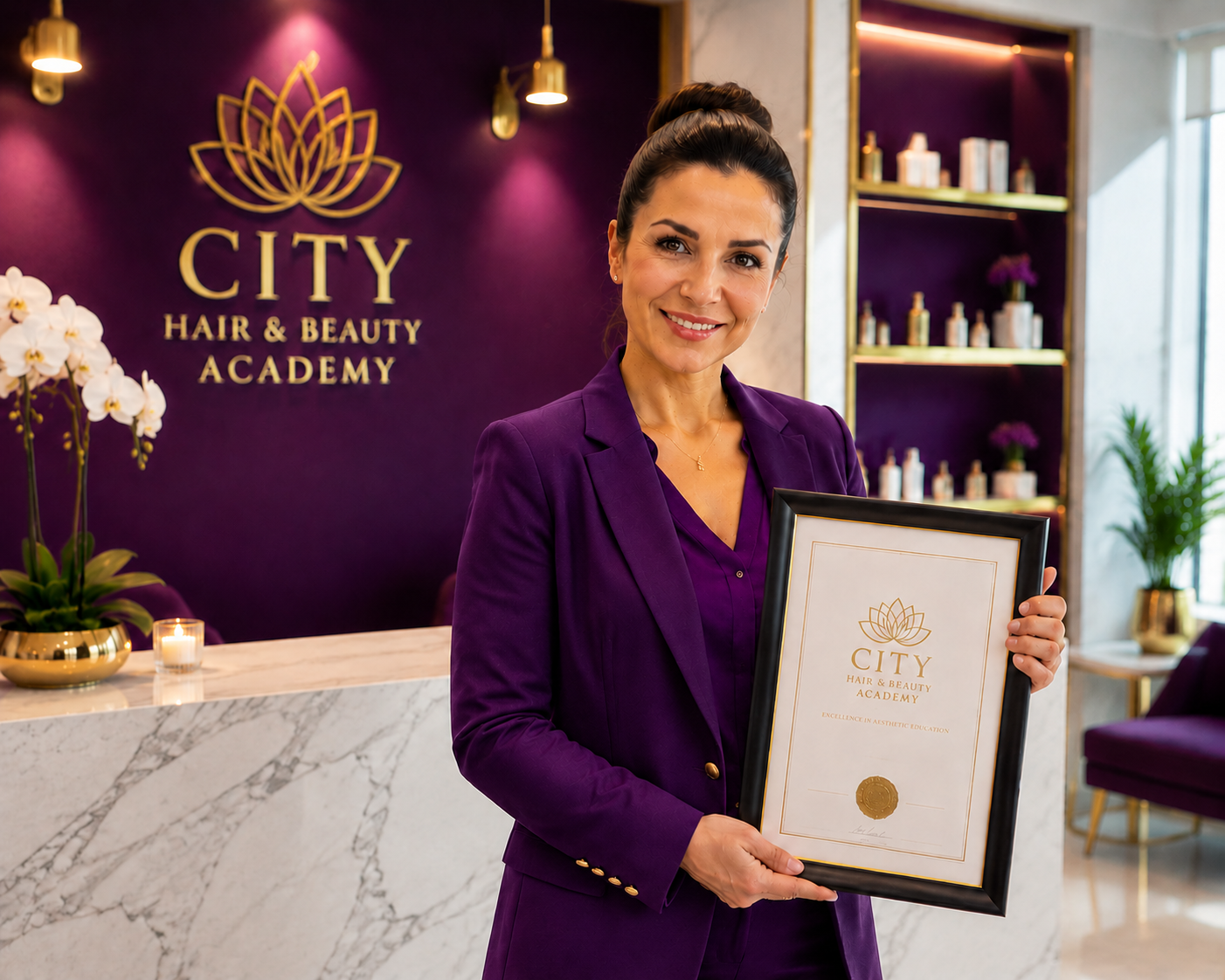 Home 2 ProQual aesthetics diploma training at City Hair & Beauty Academy